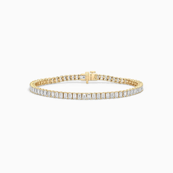 Carré de Luxe Collection D-E VS+ Emerald Diamond Prong Bracelet