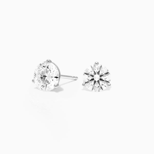 Carré de Luxe Collection G+ VS/SI+ Round Diamond Prong Earrings (0.25-0.75 ct. tw.)