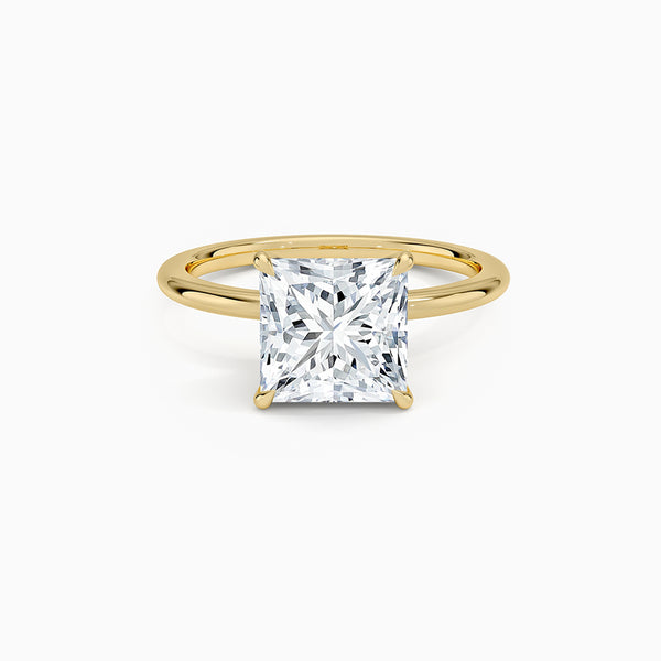 Carré de Luxe Collection D-E VS+ Princess Diamond Prong Ring