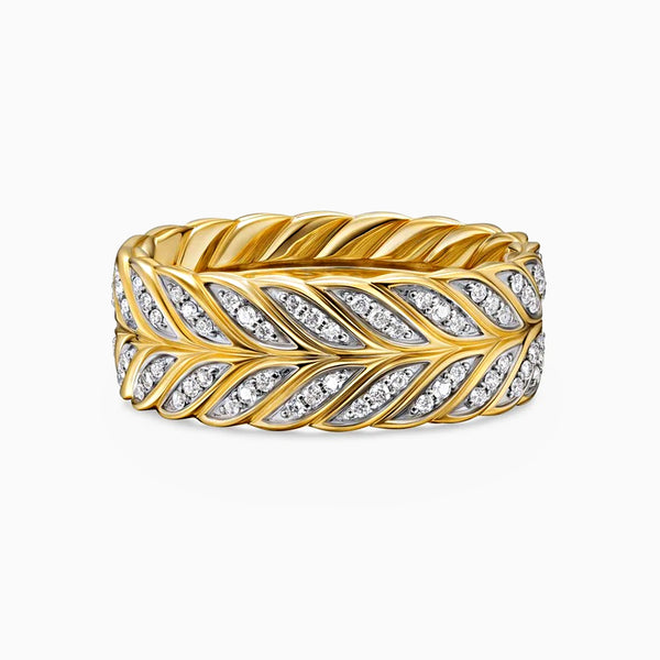 For Him 0.76 Carat D-F VS+ Ideal Cut Diamond Men's Ring in 14K Yellow Gold