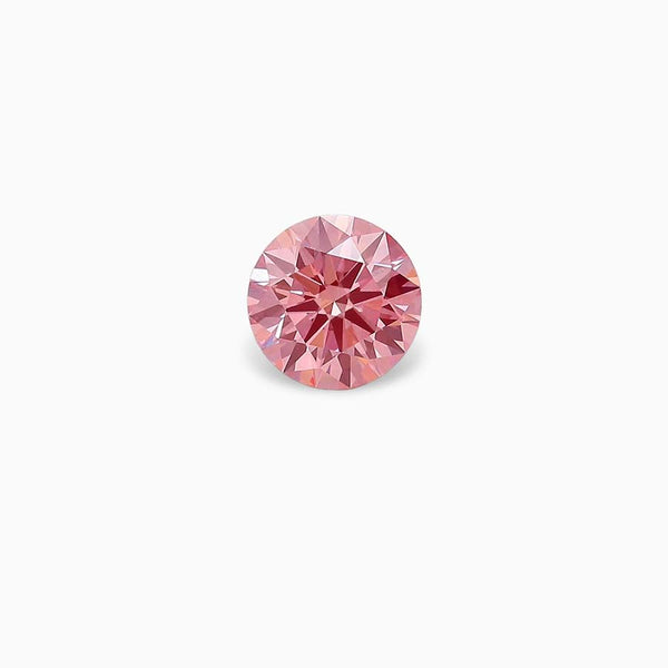 FANCY VIVID PINK Round Ideal Cut Lab-Grown Loose Diamond