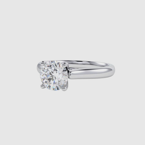 Solitaire 14K yellow gold Round Diamond Ring Test (Setting Only)